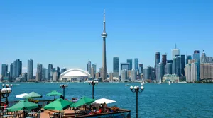 Toronto Skyline Viewfrom Islands Wallpaper
