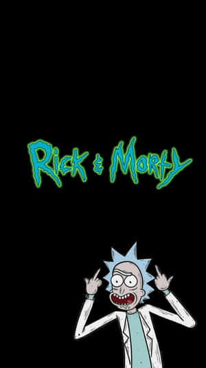 Total Rickall - Rick And Morty In An Action-packed Scene. Wallpaper