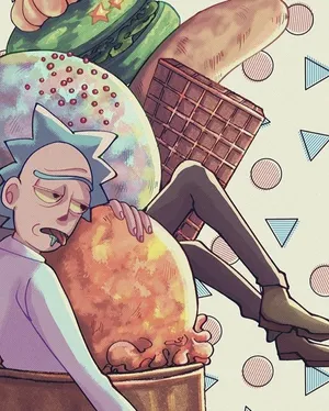 Total Rickall - Rick, Morty, Mr. Poopybutthole And Friends In An Exciting Episode Of Rick And Morty Wallpaper