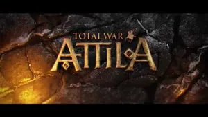 Total War Attila Gold Letters Wallpaper