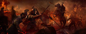 Total War Attila Marauders Riding Horse Wallpaper