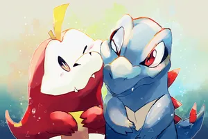 Totodile And Fuecoco Pokemon Pfp Wallpaper