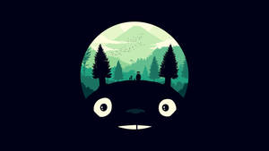 Totoro Art Cute Laptop Wallpaper
