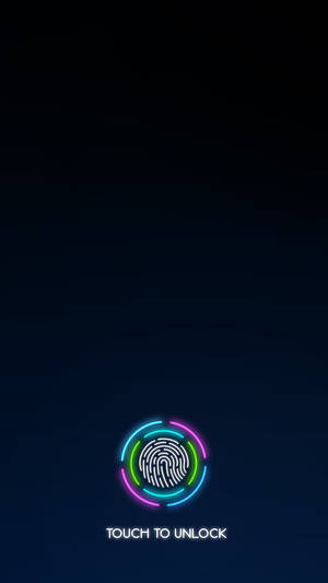 Touch To Unlock Fingerprint Phone Wallpaper