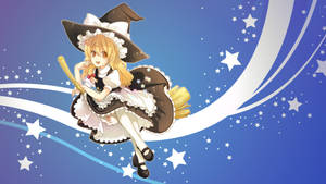 Touhou Marisa Kirisame Background Wallpaper