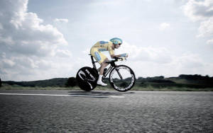 Tour De France Solo Biker Wallpaper