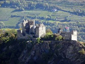 Tourbillonand Valere Castles Sion Switzerland Wallpaper