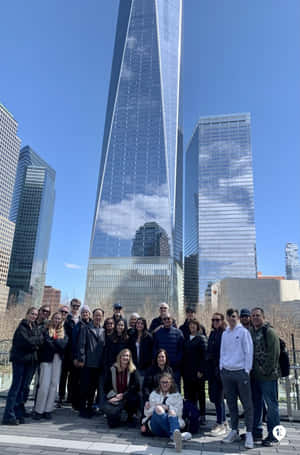 Tourist In Ground Zero Portrait Wallpaper