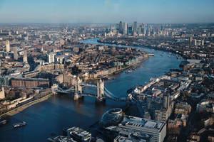 Tower Bridge And City Buildings Wallpaper