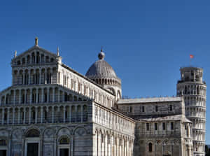 Tower Of Pisa Behind The Cathedral Wallpaper