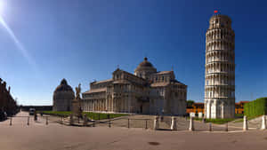 Tower Of Pisa Wide View Wallpaper