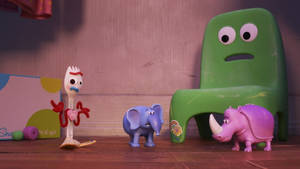 Toy Story Forky Asking Question Wallpaper