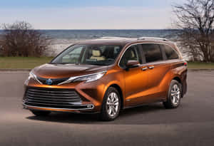 Toyota Sienna Minivan Coastal Backdrop Wallpaper