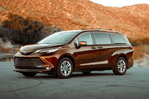 Toyota Sienna Minivan Desert Backdrop Wallpaper