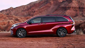 Toyota Sienna Red Desert Landscape Wallpaper