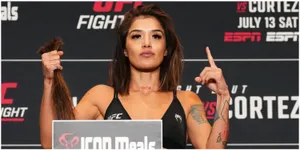 Tracy Cortez U F C Weighin Pose Wallpaper