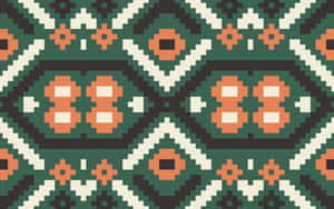 Traditional African Fabric Pattern Wallpaper