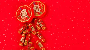 Traditional Chinese Firecrackers Wallpaper