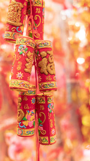 Traditional Chinese Firecrackers Wallpaper
