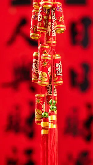 Traditional Chinese Firecrackers Wallpaper