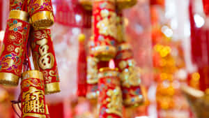 Traditional Chinese Firecrackers Wallpaper