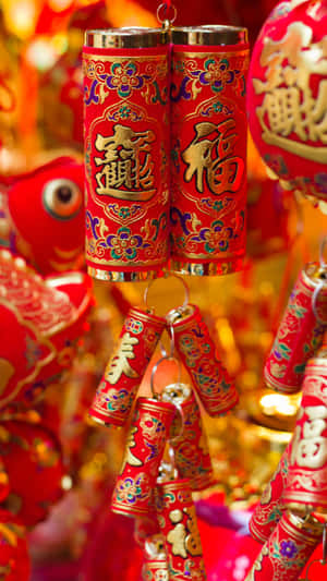 Traditional Chinese Firecrackers Wallpaper