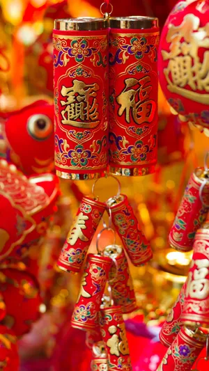 Traditional Chinese Firecrackers Wallpaper