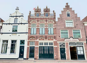 Traditional Dutch Architecture Alkmaar Netherlands Wallpaper