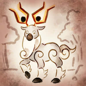 Traditional Eastern Wyrdeer Wallpaper