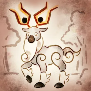 Traditional Eastern Wyrdeer Wallpaper