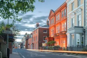 Traditional English Architecture In Winchester England Wallpaper