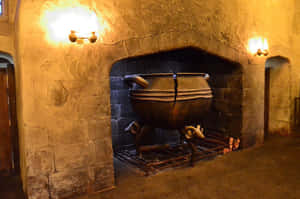 Traditional English Fare Served In Lively Magical Atmosphere Wallpaper