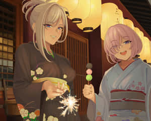 Traditional Festival Celebration Anime Wallpaper