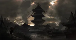 Traditional Feudal Japan Scenery Wallpaper