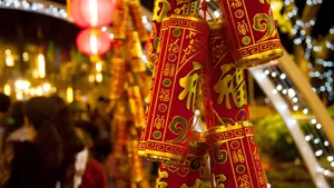 Traditional Firecrackers Display Wallpaper