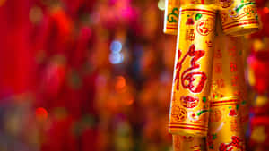 Traditional Firecrackers Display Wallpaper