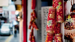 Traditional Firecrackers Display Wallpaper