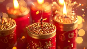 Traditional Firecrackers For Festivals Wallpaper