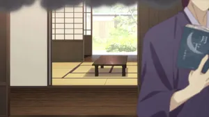 Traditional Japanese Interiorwith Book Wallpaper