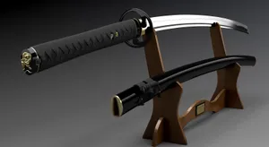 Traditional Japanese Katanaon Stand Wallpaper