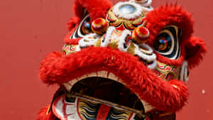 Traditional Lion Dance Mask Wallpaper