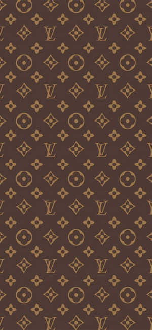 Traditional Luxury: Brown And Gold Ornamental Rug Wallpaper