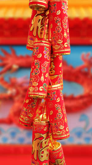 Traditional Red Firecrackers Wallpaper