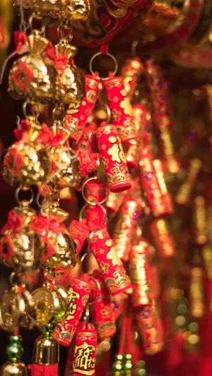 Traditional Red Firecrackers Wallpaper