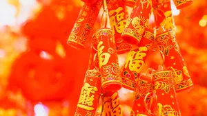 Traditional Red Firecrackers Wallpaper