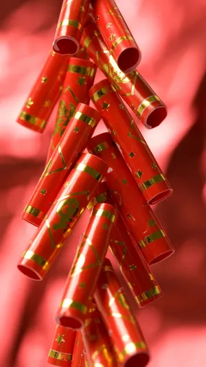 Traditional Red Firecrackers Wallpaper