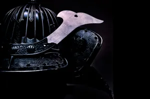 Traditional Samurai Helmet Dark Background.jpg Wallpaper
