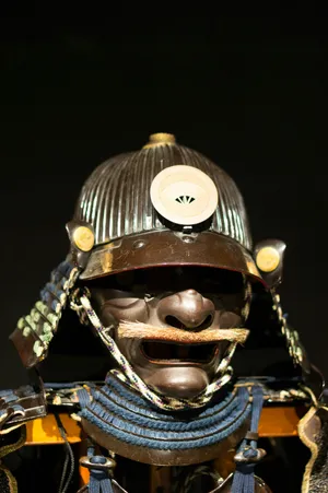 Traditional Samurai Helmet Portrait Wallpaper