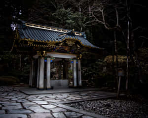 Traditional Shinto Shrine At Twilight Wallpaper