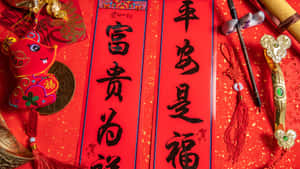 Traditional Spring Couplets Wallpaper